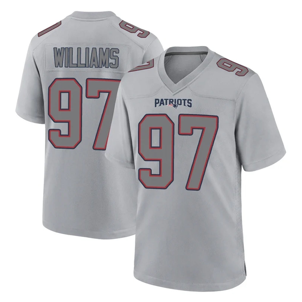NE.Patriots #97 Milton Williams Player Gray Fashion Limited Home Game Ndoa Stitched Jerseys