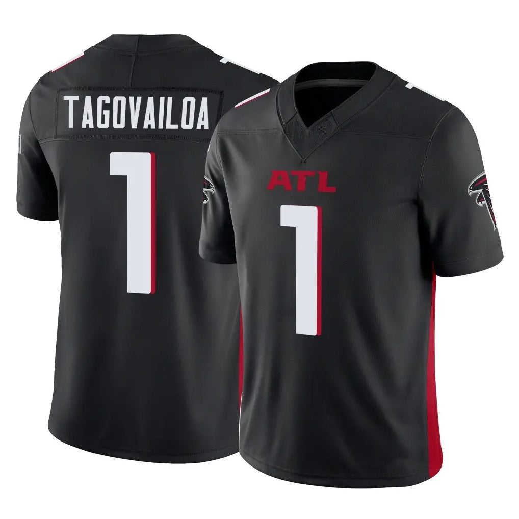 A.Falcons #1 Tua Tagovailoa Player Black Vapor F.U.S.E. Limited Home Game Ndoa Stitched Jerseys