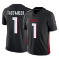 A.Falcons #1 Tua Tagovailoa Player Black Vapor F.U.S.E. Limited Home Game Ndoa Stitched Jerseys