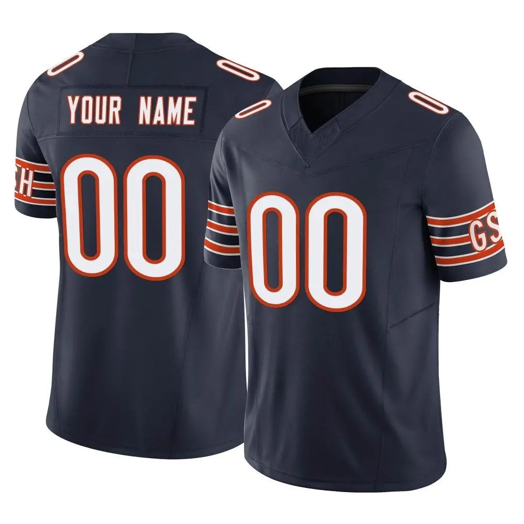 Custom C.Bears Navy Vapor F.U.S.E. Limited Home Game Any Name & Numbers Ndoa Stitched Jerseys