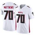 A.Falcons #70 Jake Matthews Player White Vapor F.U.S.E. Limited Ndoa Stitched Jerseys