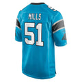 C.Panthers #51 Sam Mills Player Blue Game Ndoa Stitched Jerseys