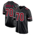 A.Cardinals #70 Paris Johnson Jr. Player Black Fashion Home Game Ndoa Stitched Jerseys