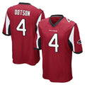 A.Falcons #4 Jahan Dotson Player Red Color Vapor Home Game Ndoa Stitched Jerseys