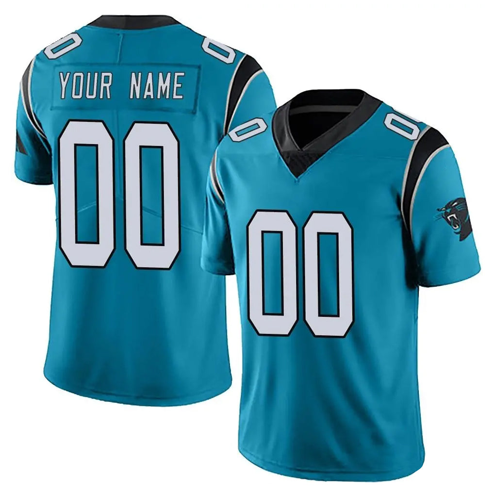 Custom C.Panthers Blue Vapor Untouchable Limited Game Any Name & Numbers Ndoa Stitched Jerseys
