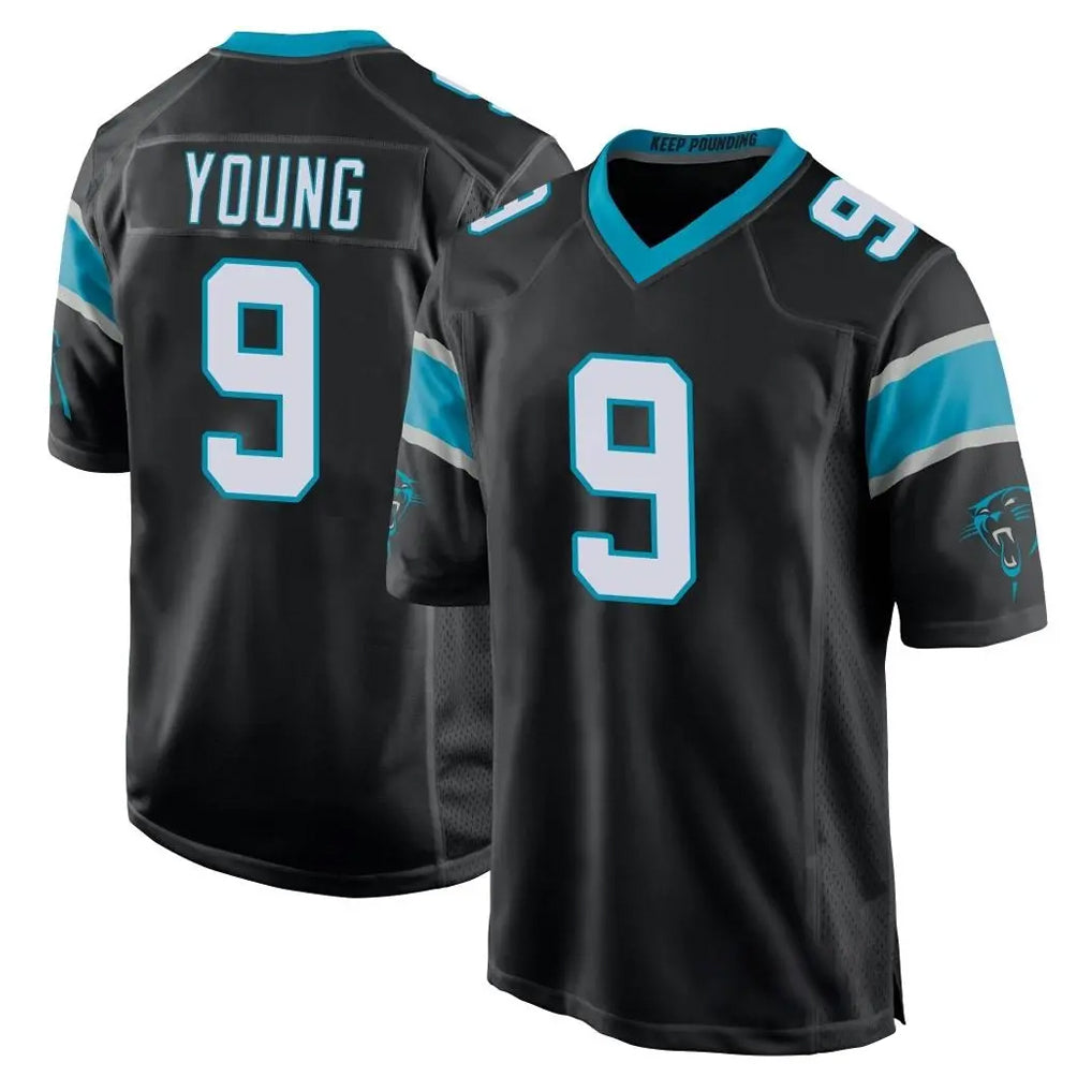 C.Panthers #9 Bryce Young Player Black Game Ndoa Stitched Jerseys