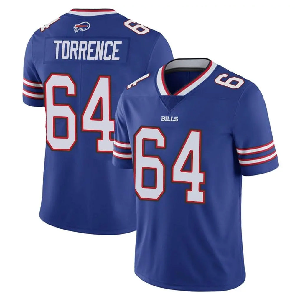 B.Bills #64 O'Cyrus Torrence Player Royal Vapor Untouchable Limited Ndoa Stitched Jerseys