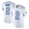 B.Bills #2 DJ Moore Player White Rivalries Collection Limited Game Ndoa Stitched Jerseys
