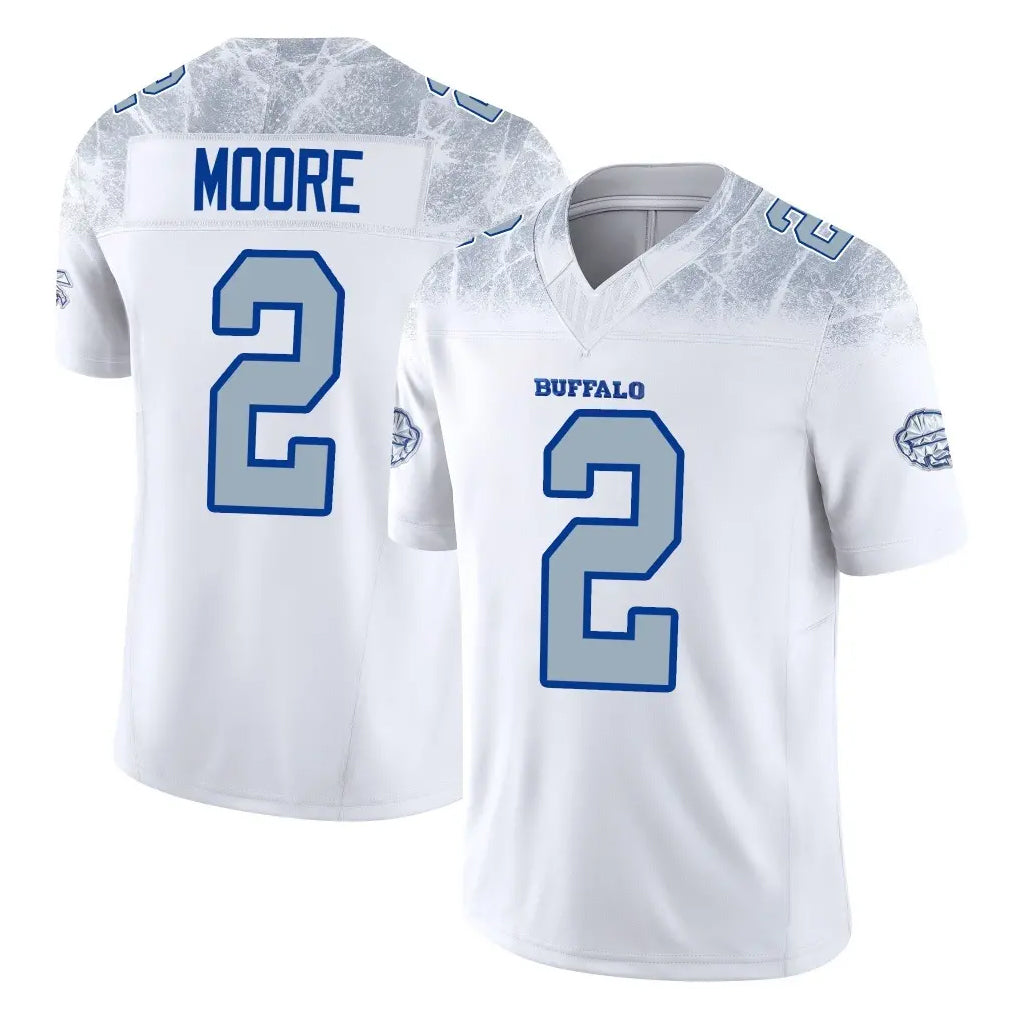 B.Bills #2 DJ Moore Player White Rivalries Collection Limited Game Ndoa Stitched Jerseys