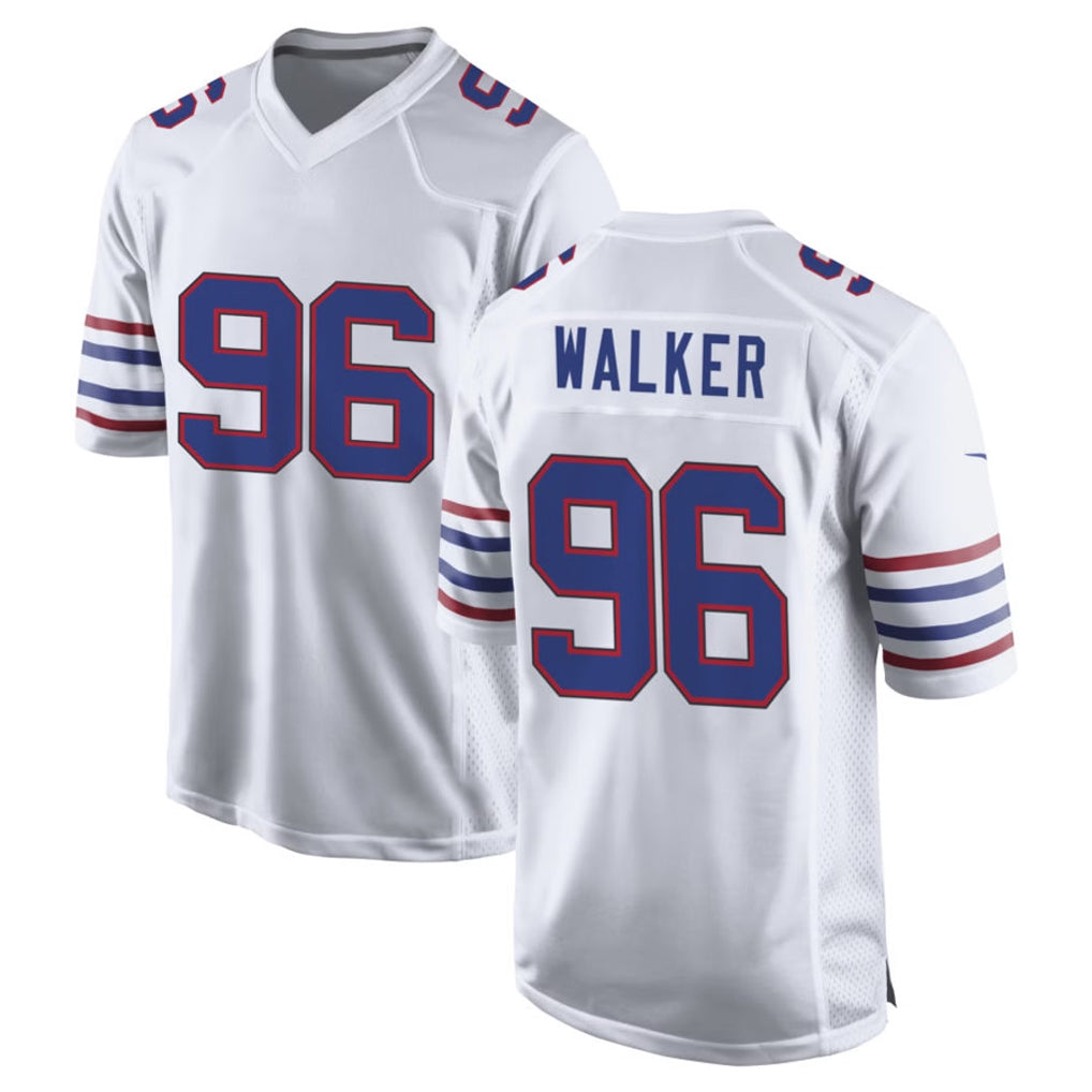 B.Bills #96 Deone Walker Player White Alternate Game Ndoa Stitched Jerseys