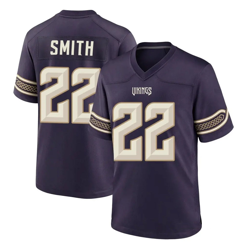 MN.Vikings #22 Harrison Smith Player Purple 2026 Rivalries Collection Home Game Ndoa Stitched Jerseys