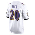 B.Ravens #20 Ed Reed Player White Alternate Game Home Ndoa Stitched Jerseys
