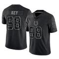 IN.Colts #98 Arden Key Player Black Reflective Limited Game Ndoa Stitched Jerseys