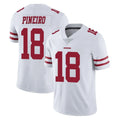 SF.49ers #18 Eddy Pineiro Player White Limited Vapor Untouchable Home Game Ndoa Stitched Jerseys