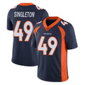 D.Broncos #49 Alex Singleton Player Navy Vapor Untouchable Limited Game Ndoa Stitched Jerseys