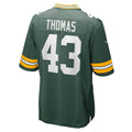 Ndoa GB.Packers #43 Kiondre Thomas Green Team Game Jersey
