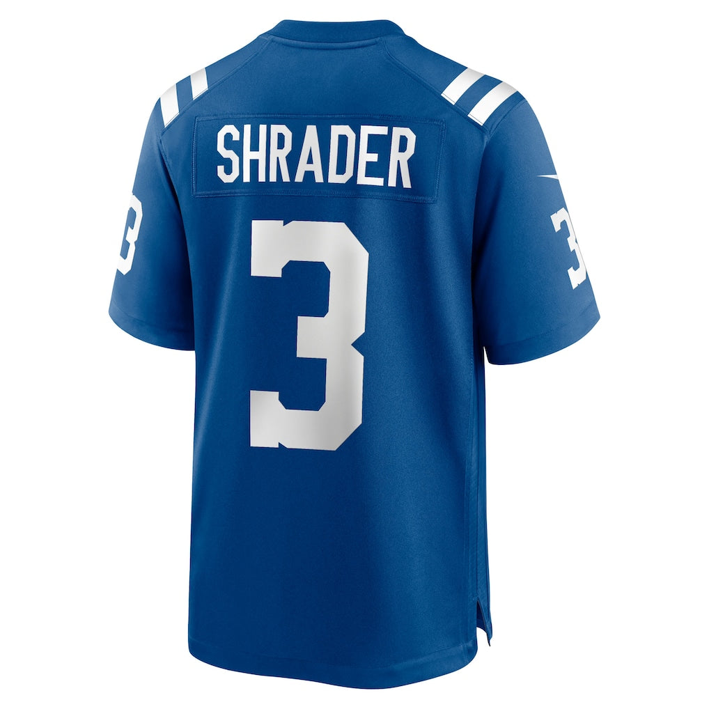 Ndoa IN.Colts #3 Spencer Shrader Royal Team Game Jersey