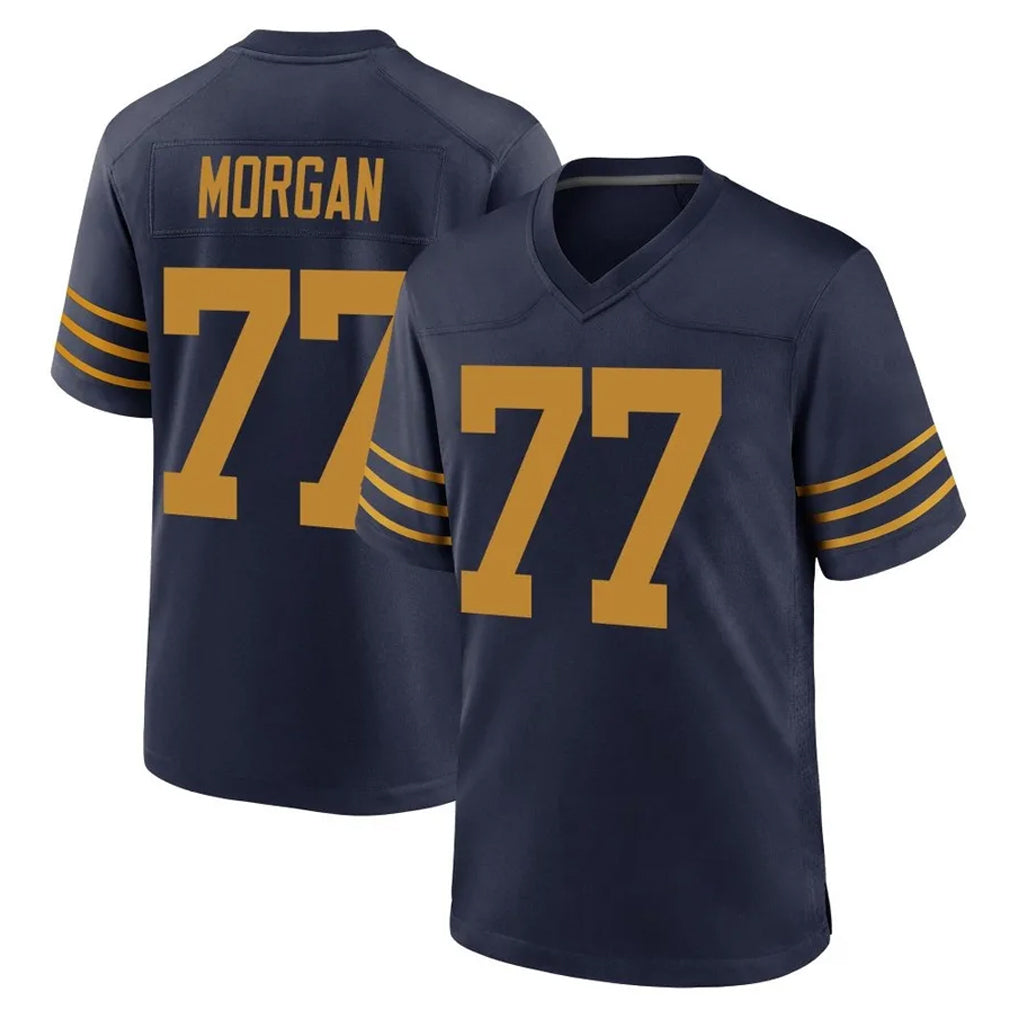 GB.Packers #77 Jordan Morgan Player Navy The 1923 Classic Home Game Ndoa Stitched Jerseys