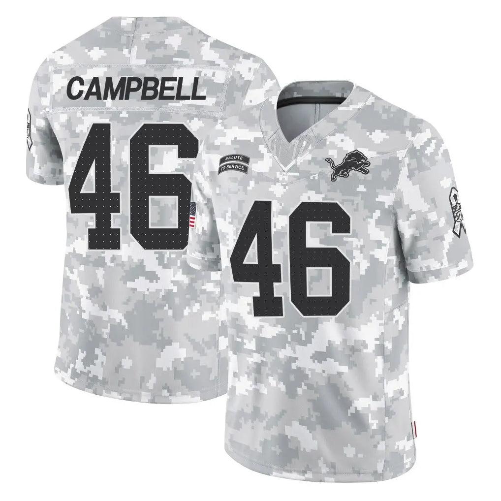 D.Lions #46 Jack Campbell Player Arctic Camo Salute To Service Limited Ndoa Stitched Jerseys