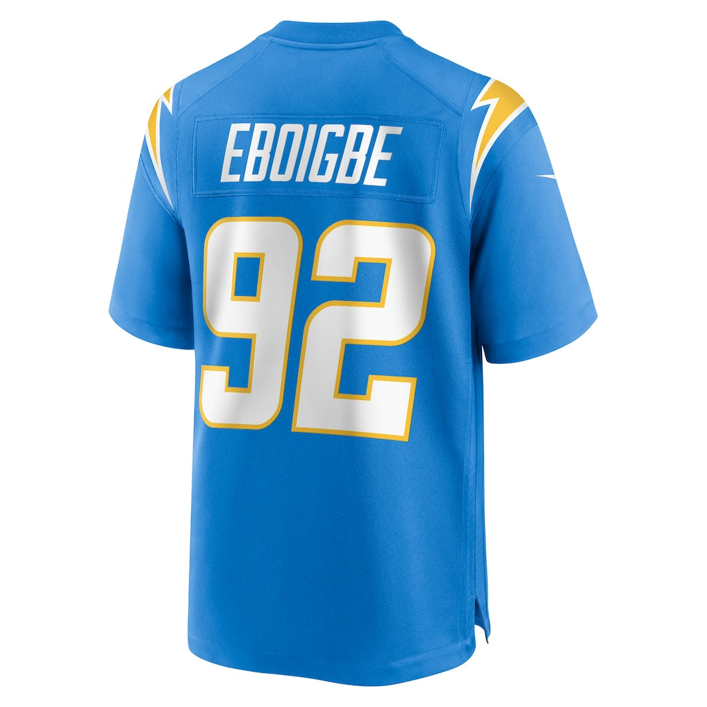Ndoa LA.Chargers #92 Justin Eboigbe Powder Blue Team Game Jersey