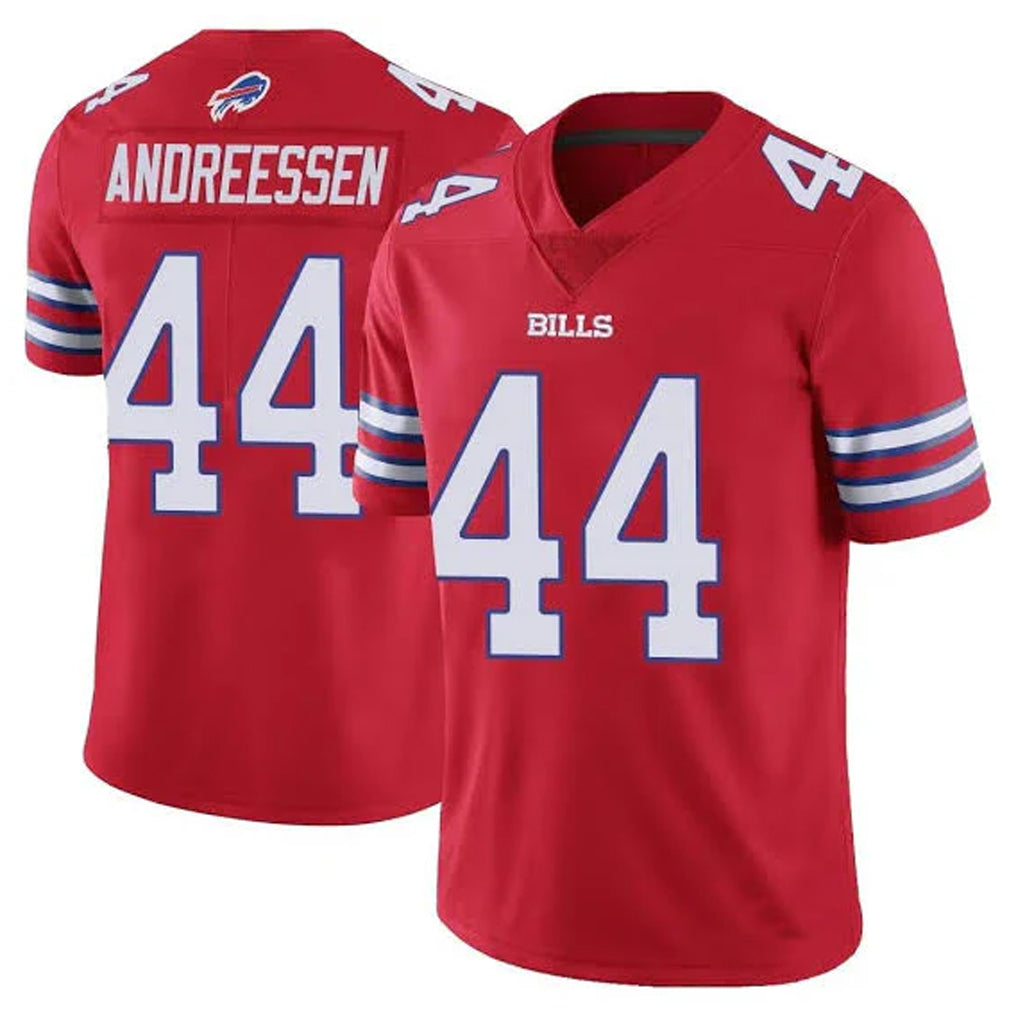 B.Bills #44 Joe Andreessen Player Red Vapor Untouchable Limited Ndoa Stitched Jerseys