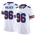 B.Bills #96 Deone Walker Player White Vapor F.U.S.E. Jersey Limited Home Game Ndoa Stitched Jerseys