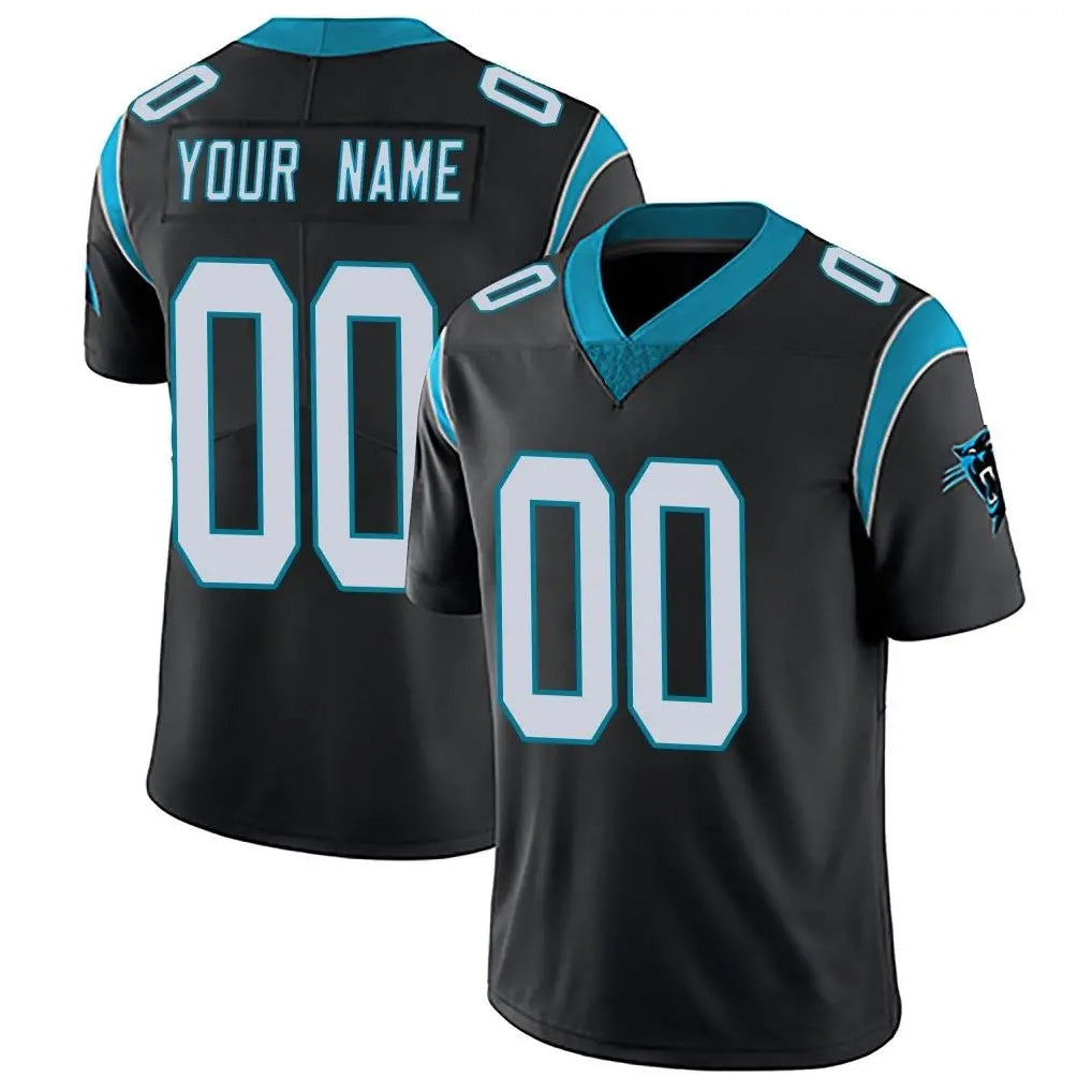 Custom C.Panthers Black Vapor Untouchable Limited Game Any Name & Numbers Ndoa Stitched Jerseys