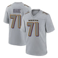 B.Ravens #71 Olaivavega Ioane Player Gray Replica Limited Ndoa Stitched Jerseys