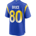 Ndoa LA.Rams #80 Isaac Bruce Royal Game Retired Player Jersey