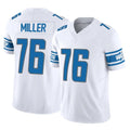 D.Lions #76 Blake Miller Player White Vapor F.U.S.E. Limited Home Game Ndoa Stitched Jerseys