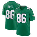 P.Eagles #86 Zach Ertz Player Green Kelly Alternate Home Game Ndoa Stitched Jerseys