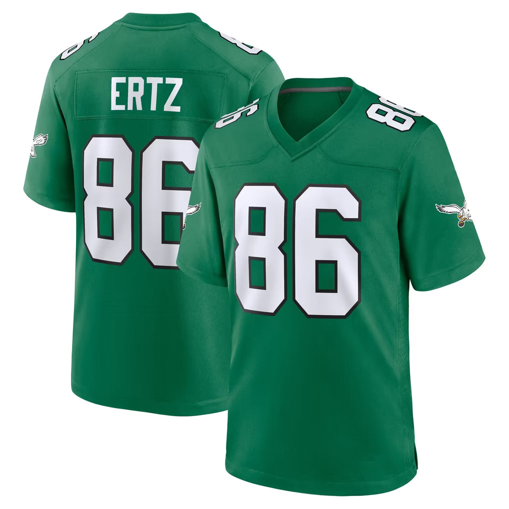 P.Eagles #86 Zach Ertz Player Green Kelly Alternate Home Game Ndoa Stitched Jerseys