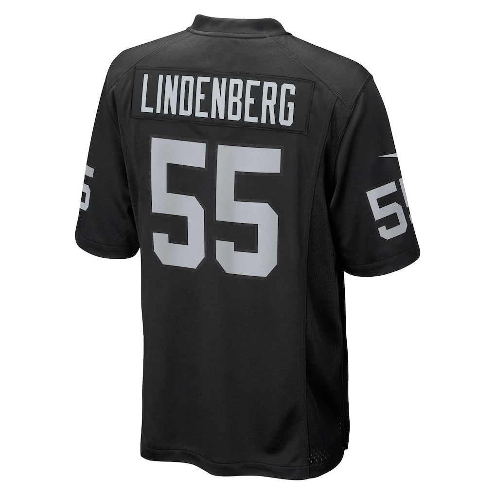 Ndoa LV.Raiders #55 Cody Lindenberg Black Team Game Jersey