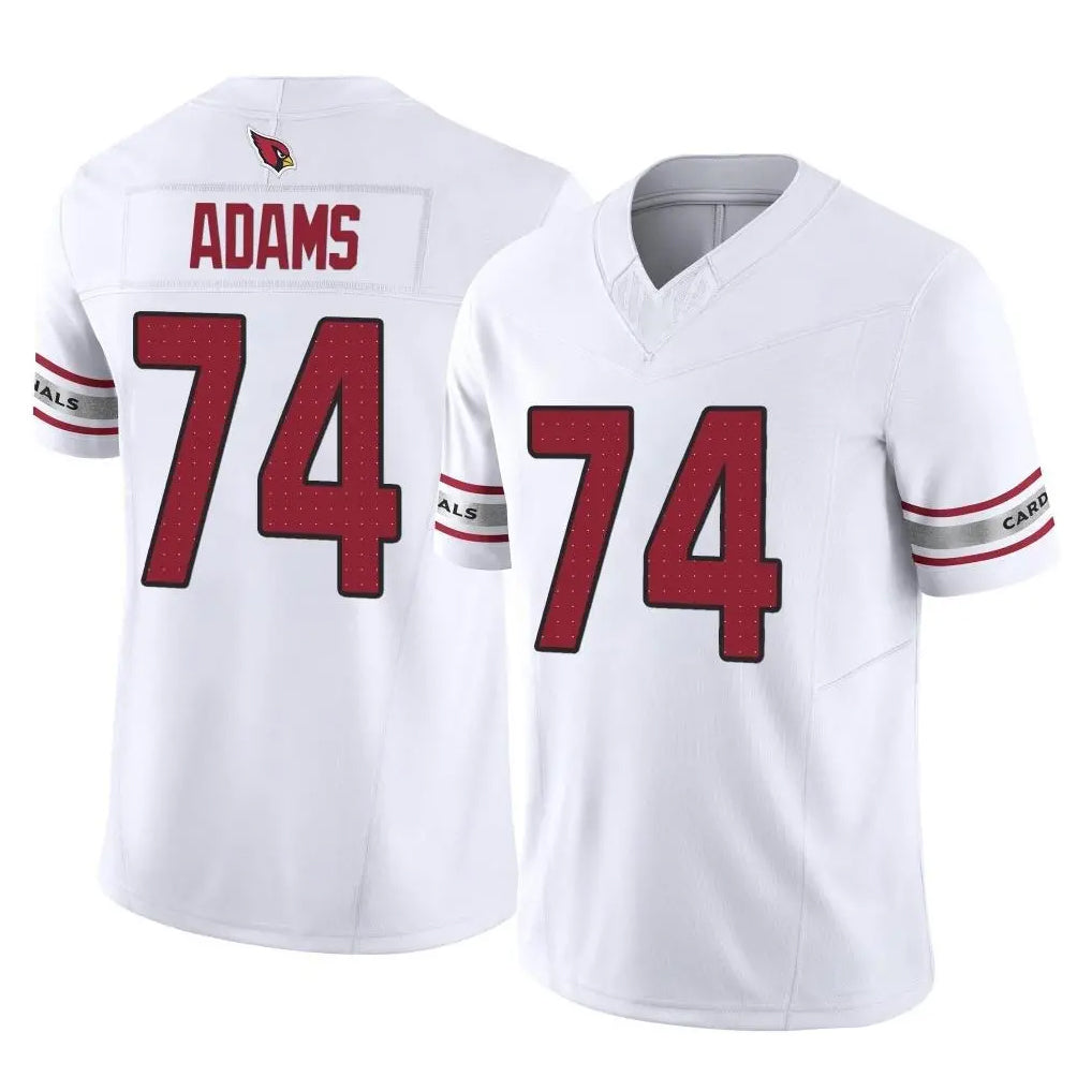 A.Cardinals #74 Isaiah Adams Player White Vapor F.U.S.E. Limited Home Game Ndoa Stitched Jerseys