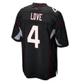 A.Cardinals #4 Jeremiyah Love Player Black Alternate Game Ndoa Stitched Jerseys