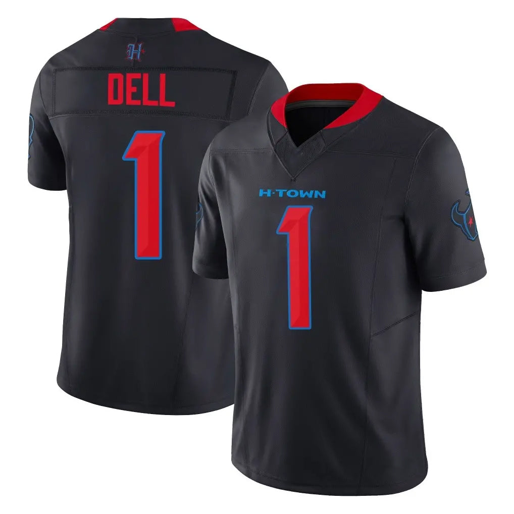 H.Texans #1 Tank Dell Player Navy Limited 2nd Alternate Vapor F.U.S.E. Home Game Ndoa Stitched Jerseys