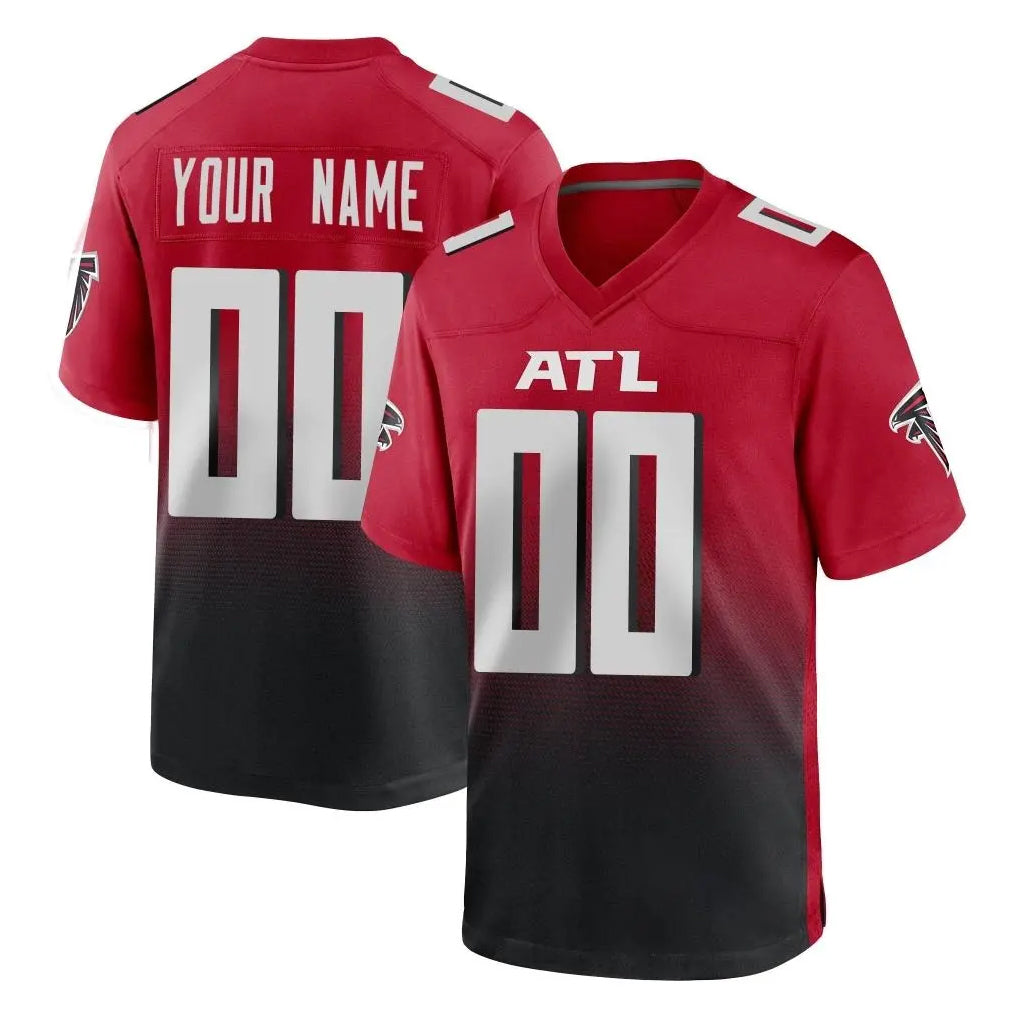 Custom A.Falcons Red Limited Home Game Any Name & Numbers Ndoa Stitched Jerseys