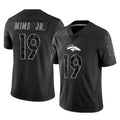 D.Broncos #19 Marvin Mims Jr. Player Black Reflective Limited Ndoa Stitched Jerseys