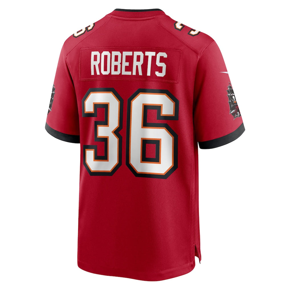 Ndoa TB.Buccaneers #36 JJ Roberts Red Team Game Jersey
