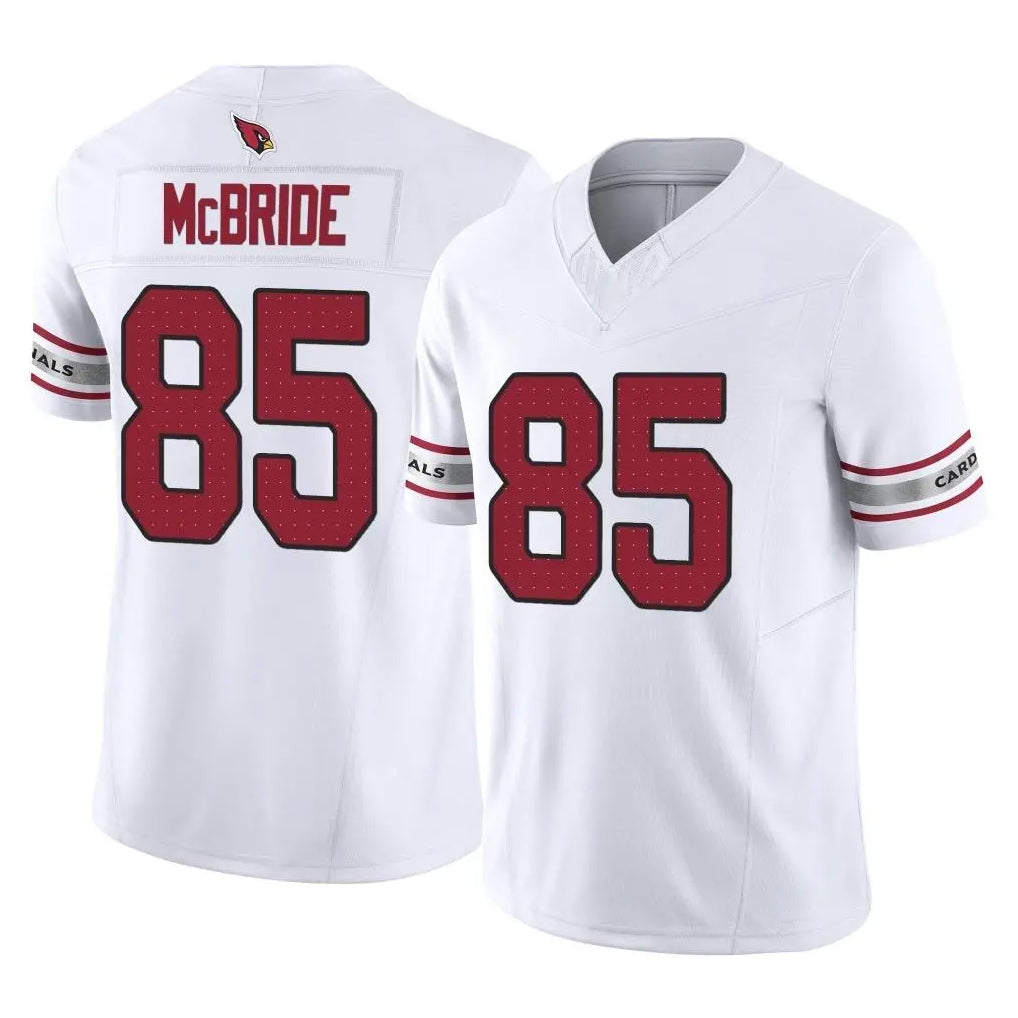 A.Cardinals #85 Trey McBride Player White Vapor F.U.S.E. Limited Home Game Ndoa Stitched Jerseys