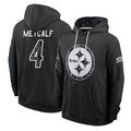 P.Steelers #4 DK Metcalf Player 2026 Black Logo Pullover Hoodies Limited Game Ndoa Stitched Jerseys