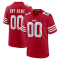 Custom SF.49ers Red Game Home Any Name & Numbers Ndoa Stitched Jerseys