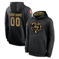 Custom C.Bears Black Salute to Service Pullover Hoodies Limited Any Name & Numbers Ndoa Stitched Jerseys