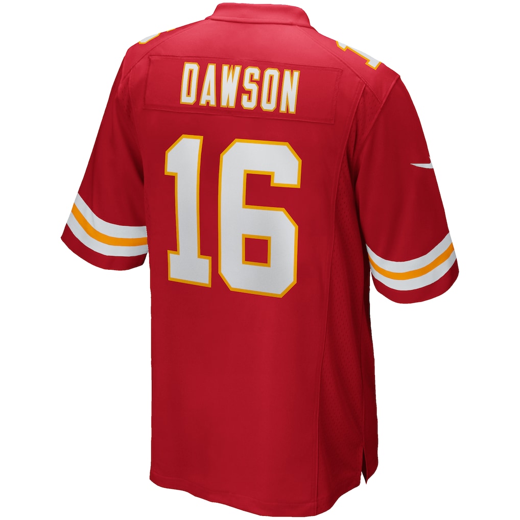 Ndoa KC.Chiefs #16 Len Dawson Red Game Retired Player Jersey