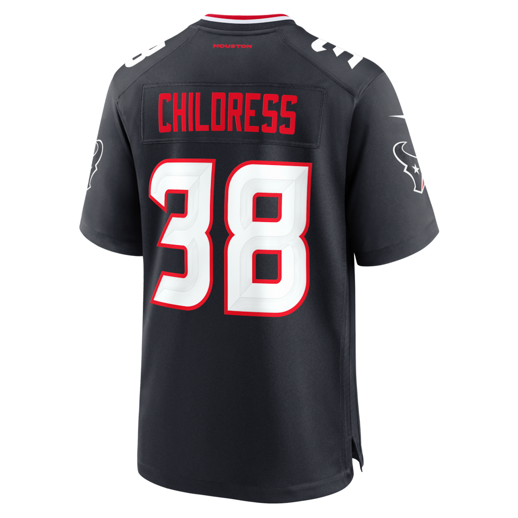 Ndoa H.Texans #38 Zion Childress Navy Team Game Jersey