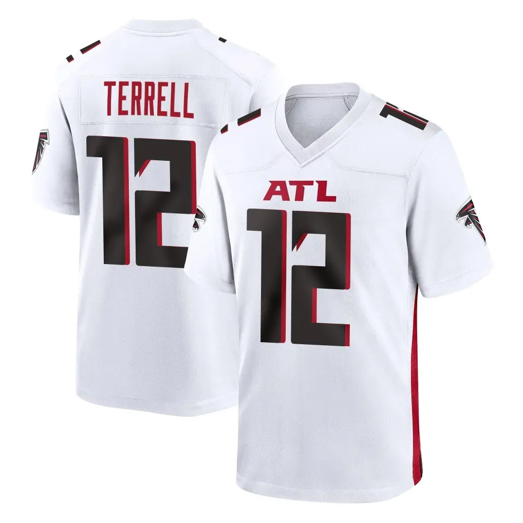 A.Falcons #12 Avieon Terrell Player White Home Game Ndoa Stitched Jerseys