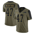 B.Bills #47 Christian Benford Player Olive Salute To Service Limited Ndoa Stitched Jerseys