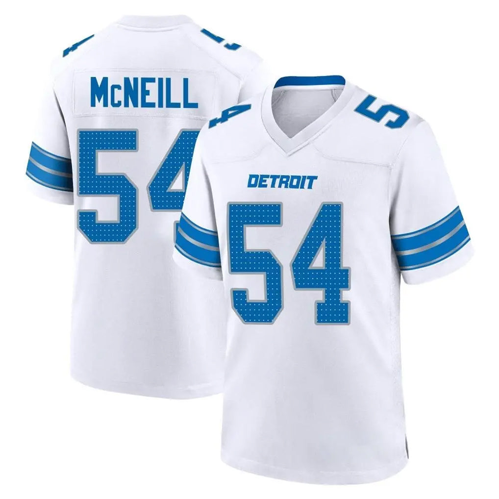 D.Lions #54 Alim McNeill Player White Alternate Home Game Ndoa Stitched Jerseys