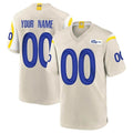Custom LA.Rams Bone Home Game Any Name & Numbers Ndoa Stitched Jerseys