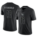 A.Cardinals #11 Larry Fitzgerald Player Black RFLCTV Limited Ndoa Stitched Jerseys